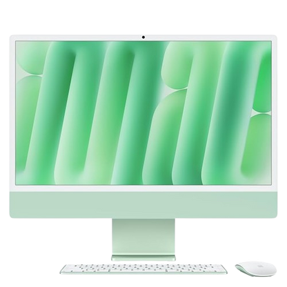 Apple 24-inch iMac with Retina 4.5K display: Apple M4 chip with 8-core CPU and 8-core GPU, 16GB, 256GB SSD - Blue / green /silver