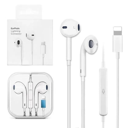 Image showcasing the contents of the Apple EarPods with Lightning Connector box. The box includes the EarPods, user manual, and any additional accessories, ensuring users have everything they need for convenient and immersive listening.