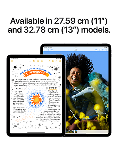 The image displays Apple's newly launched iPad Air equipped with the advanced M2 chip. The iPad Air is shown with a sleek and modern design, featuring a vibrant, high-resolution display that highlights its clarity and color accuracy. This model emphasizes Apple's commitment to combining cutting-edge technology with elegant aesthetics via iCrescent Apple store in Chandigarh