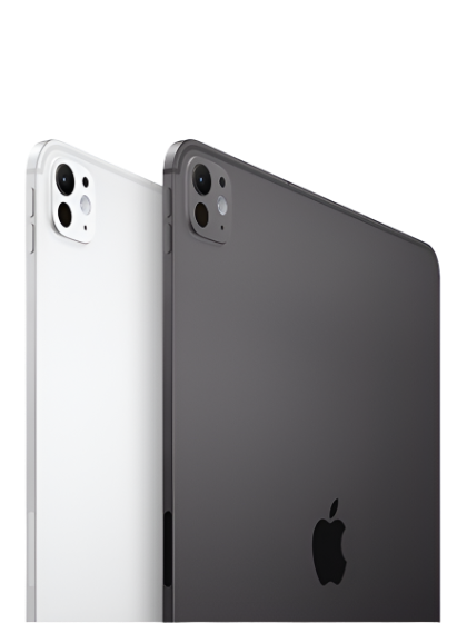 The image features Apple's newly launched iPad Pro, showcasing its sleek design and advanced technology. The iPad Pro includes the powerful M4 chip, a stunning high-resolution display, and slim bezels. Its modern and minimalist aesthetic underscores Apple's focus on innovation and performance via iCrescent Apple store in Chandigarh