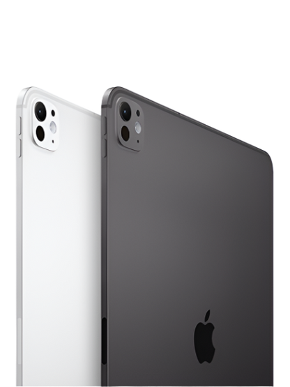 The image features Apple's newly launched iPad Pro, showcasing its sleek design and advanced technology. The iPad Pro includes the powerful M4 chip, a stunning high-resolution display, and slim bezels. Its modern and minimalist aesthetic underscores Apple's focus on innovation and performance via iCrescent Apple store in Chandigarh