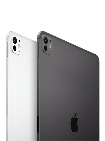 The image features Apple's newly launched iPad Pro, showcasing its sleek design and advanced technology. The iPad Pro includes the powerful M4 chip, a stunning high-resolution display, and slim bezels. Its modern and minimalist aesthetic underscores Apple's focus on innovation and performance via iCrescent Apple store in Chandigarh